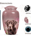 Labrador Dog Pet Cremation Urn Red - Personalized Memorial Urn