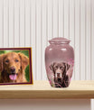 Labrador Dog Pet Cremation Urn Red - Personalized Memorial Urn