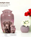 Labrador Dog Pet Cremation Urn Red - Personalized Memorial Urn