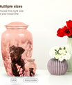 Black Labrador Dog Cremation Urn - Light Pink Memorial Urn