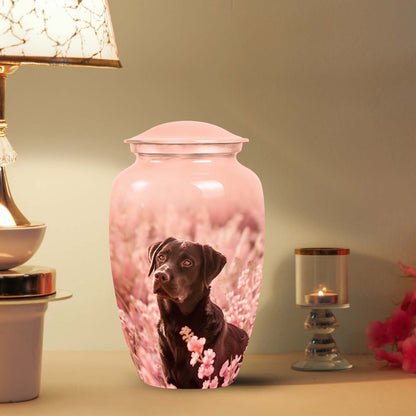 Black Personalized Dog Cremation Urn for Pet Ashes - Yatskia