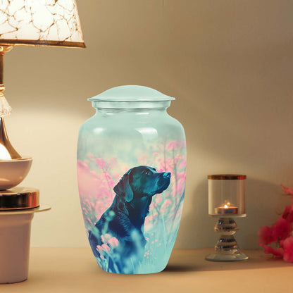 Black Personalized Dog Keepsake Urn for Pet Ashes - Yatskia