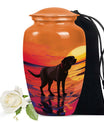Black Labrador Cremation Urn for Dog Ashes – Sunset Cremation Urn