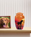 Black Labrador Cremation Urn for Dog Ashes – Sunset Cremation Urn