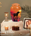 Black Labrador Cremation Urn for Dog Ashes – Sunset Cremation Urn