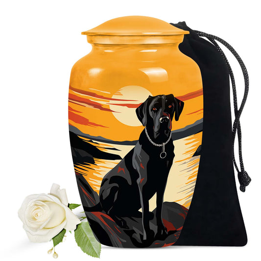 Golden Labrador Dog Pet Cremation Urn For Remains - Dog Memorial Urn