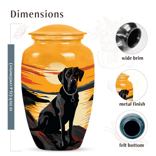 Golden Labrador Dog Pet Cremation Urn For Remains - Dog Memorial Urn