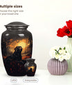 Black Labrador Cremation Urn for Dog Ashes – Forest Sunset Memorial Keepsake