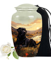 Black Labrador Cremation Urn for Dog Ashes – Sunset Memorial Keepsake