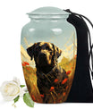 Black Labrador Burial Dog Pet Cremation Urn - Dog Memorial Urn