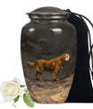 Golden Retriever Cremation Urn for Dog Ashes – Pet Memorial Keepsake