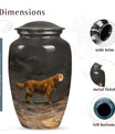 Golden Retriever Cremation Urn for Dog Ashes – Pet Memorial Keepsake