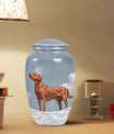 Brown Dog Pet Cremation Urn For Remains - Keepsake Urn for Pet Ashes