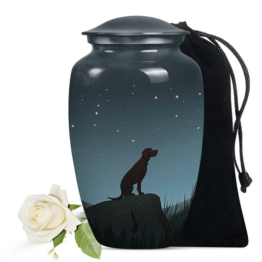 Starry Night Cremation Urn for Dog Ashes – Memorial Urn for Ashes
