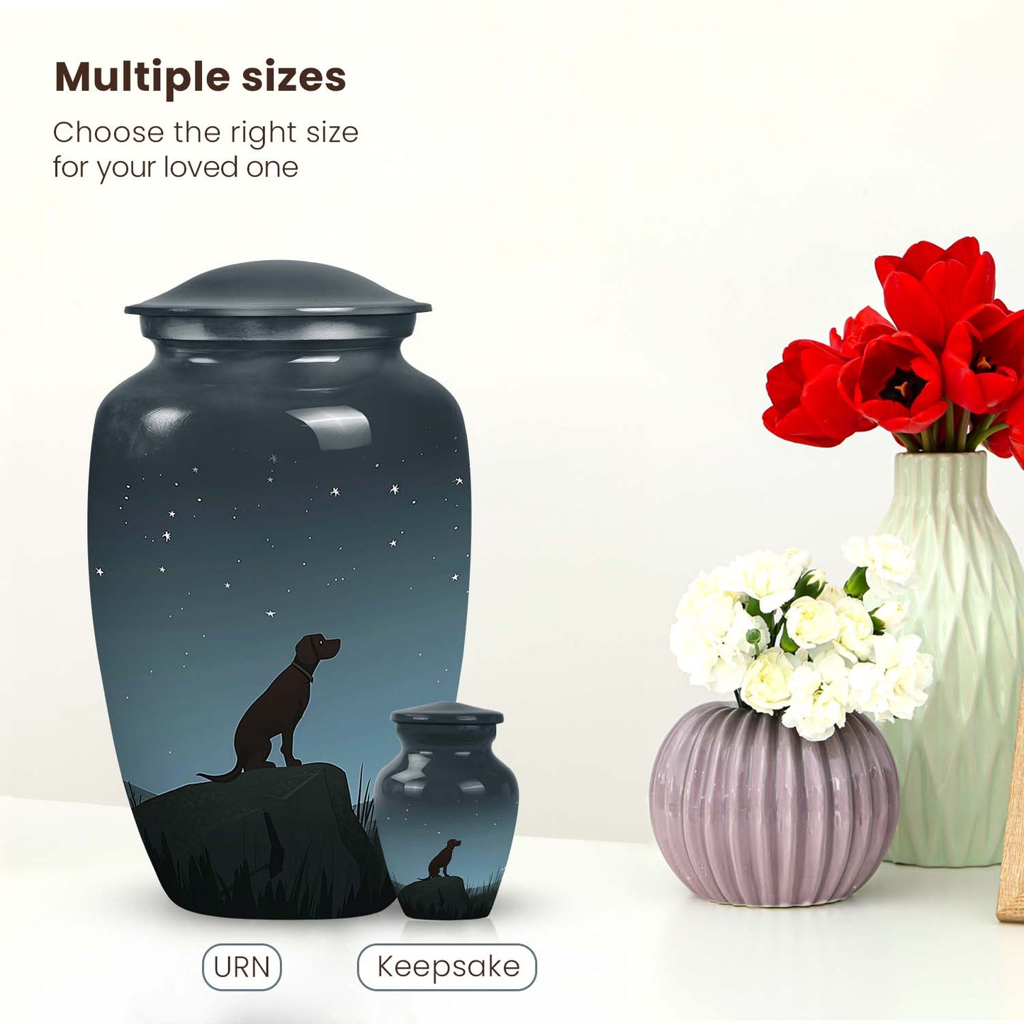 Personalized Dog Cremation Urn for Pet Ashes - Yatskia