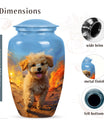 Handmade Poodle Cremation Urn for Pet Ashes - Pet Memorial Urns