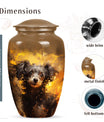 Handmade Pet Urn for Small Poodle Dog - Dog Memorial Urn