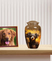 Handmade Pet Urn for Small Poodle Dog - Dog Memorial Urn