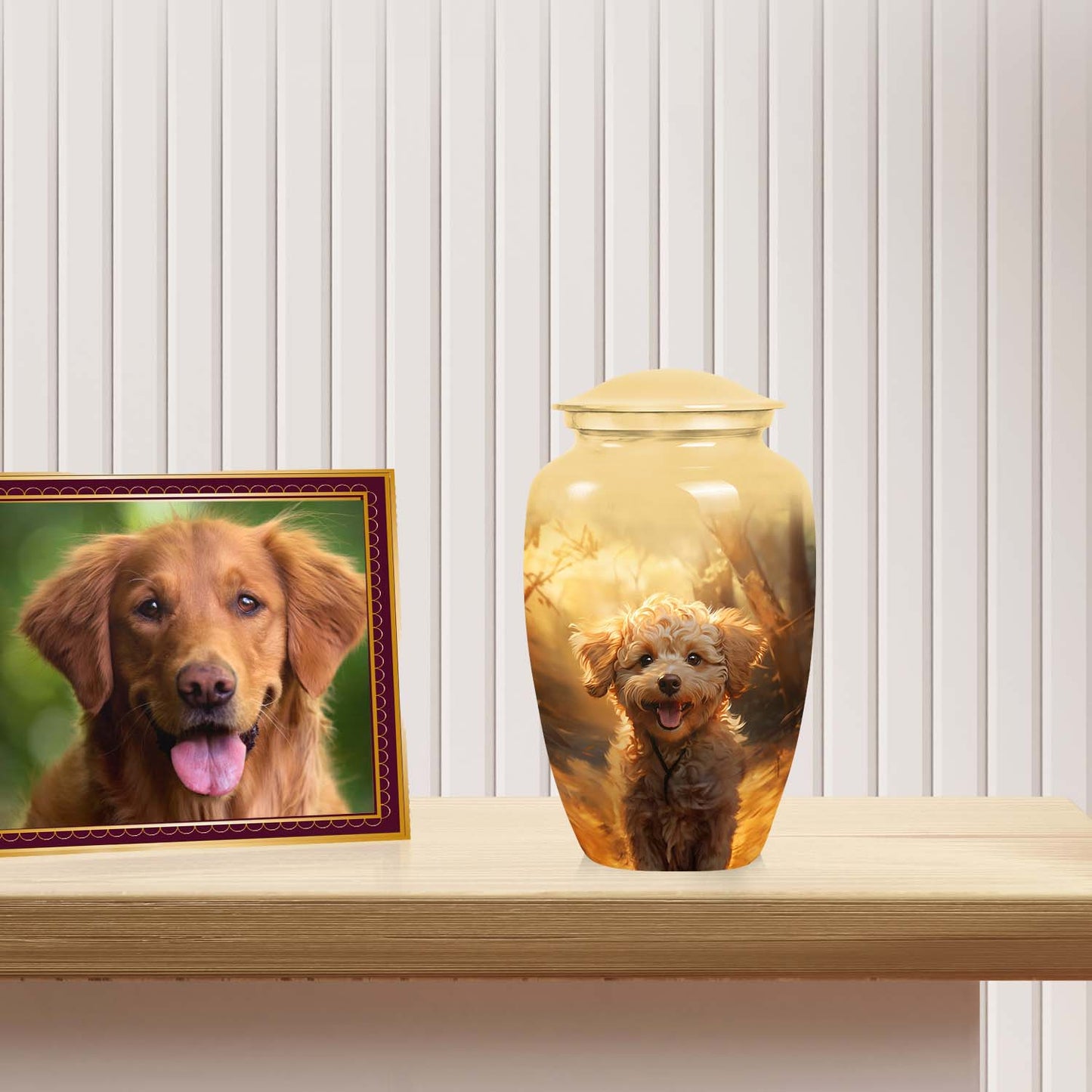 Personalized Dog Memorial Urn for Pet Ashes - Yatskia