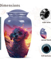 Handcrafted Poodle Cremation Urn for Pet Ashes - Dog Memorial Urn
