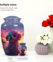 Handcrafted Poodle Cremation Urn for Pet Ashes - Dog Memorial Urn