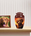 Poodle Pet Dog Memorial Urn For Ashes - Pet Urns for Ashes