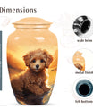 Golden Poodle Memorial Mini Cremation Urn - Pet Memorial Urns