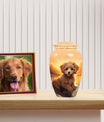 Golden Poodle Memorial Mini Cremation Urn - Pet Memorial Urns