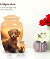 Golden Poodle Memorial Mini Cremation Urn - Pet Memorial Urns