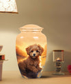 Golden Poodle Memorial Mini Cremation Urn - Pet Memorial Urns