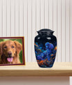 Poodle Custom Urn for Pet Ashes - Starlight Poodle Dog Cremation Urn