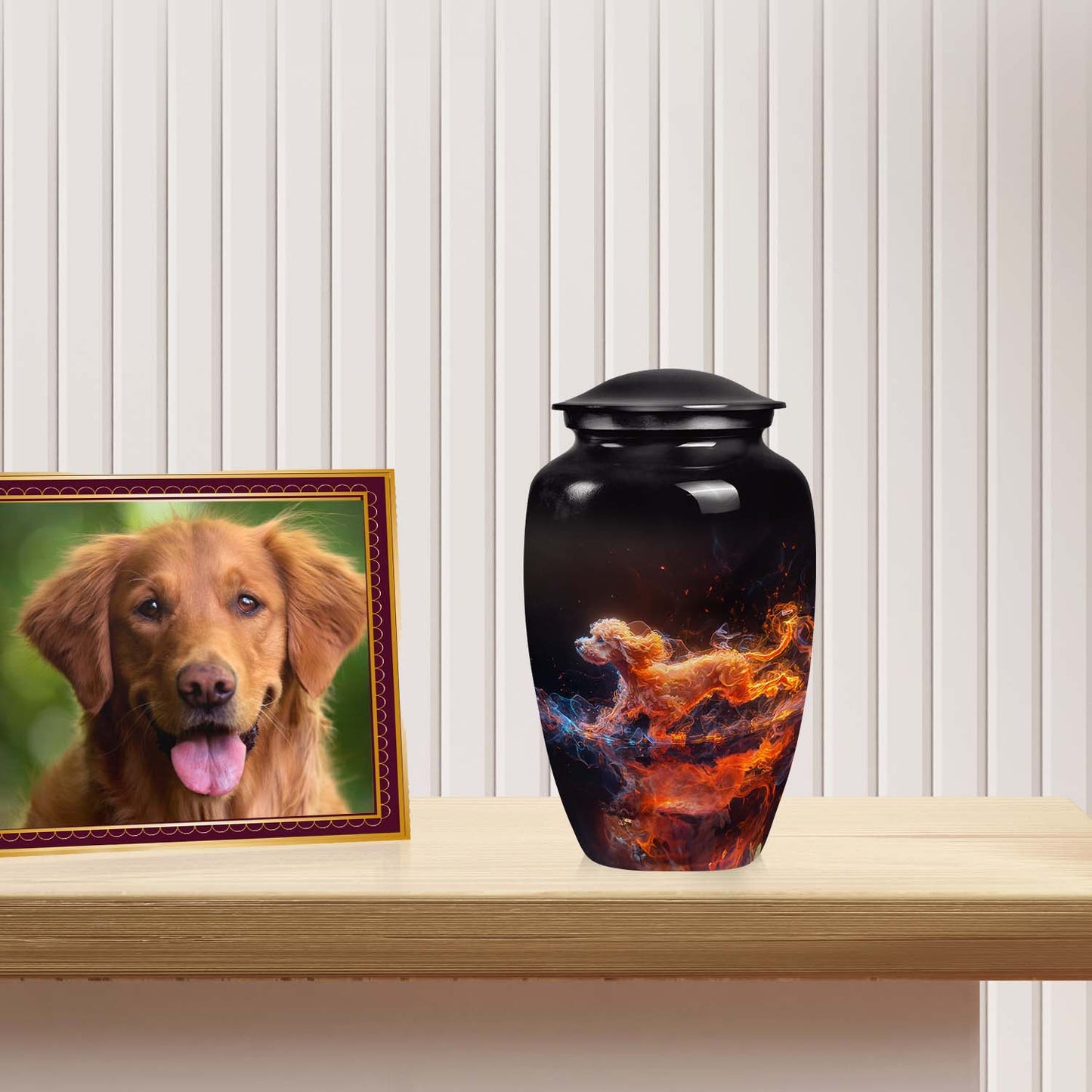 Personalized Dog Memorial Urn for Pet Ashes - Yatskia