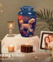 Doodle Dog Ashes Urn – Loving Remembrance Urn with Deep Blue