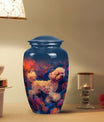 Doodle Dog Ashes Urn – Loving Remembrance Urn with Deep Blue