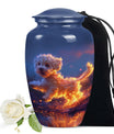 Poodle Cremation Urn for Pet Large Ashes - Dog Memorial Urn