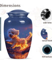 Poodle Cremation Urn for Pet Large Ashes - Dog Memorial Urn