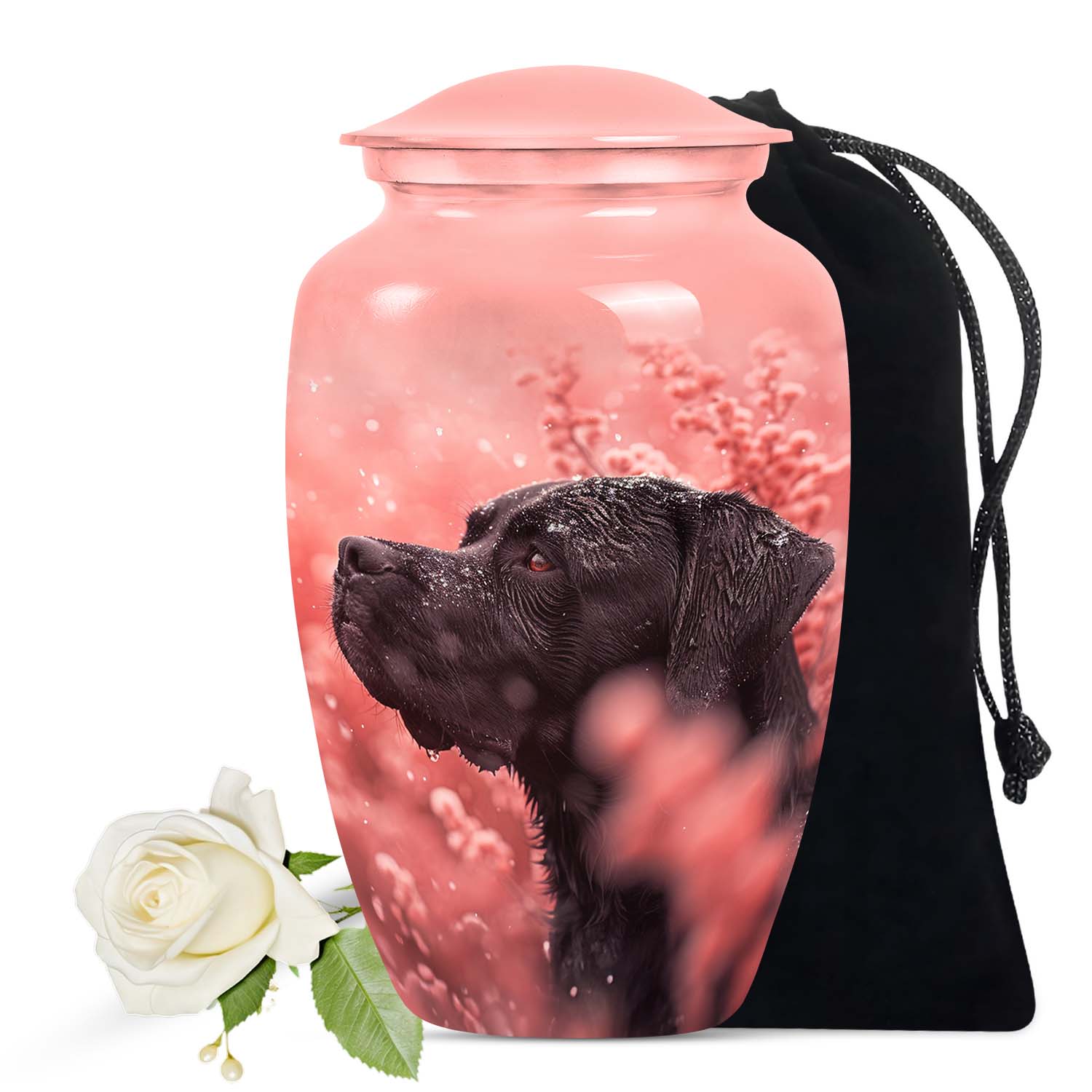 Labrador Custom Cremation Urn for Pet Ashes - Personalised Pet Urn