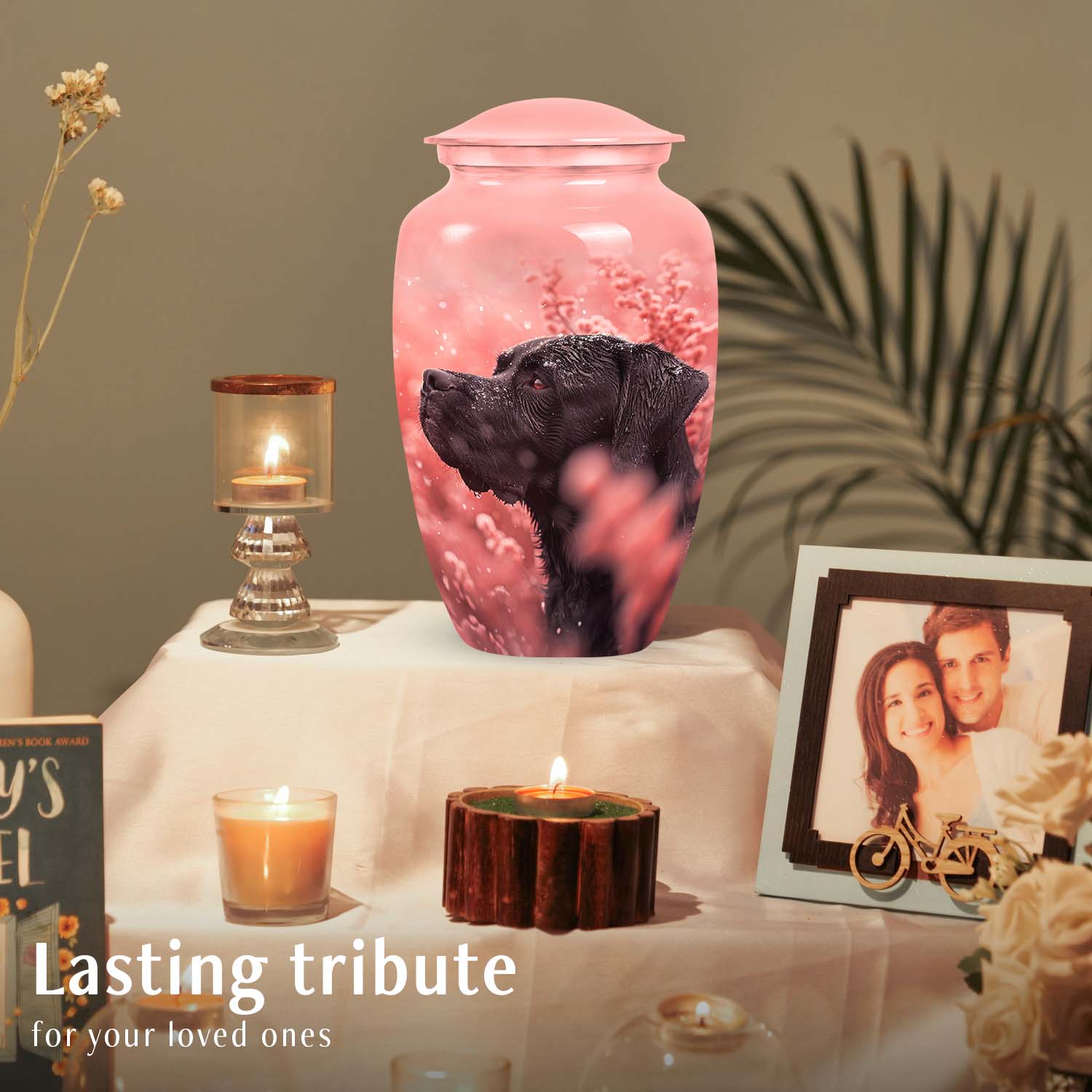 Labrador Custom Cremation Urn for Pet Ashes - Personalised Pet Urn