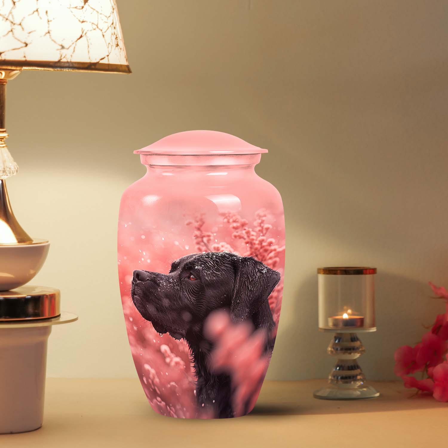 Labrador Custom Cremation Urn for Pet Ashes - Personalised Pet Urn