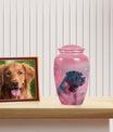 Pink Pet Memorial Urn – Artistic Keepsake for Dog Ashes