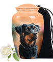 Rottweiler Keepsake Cremation Urn for Pet Ashes - Dog Memorial Urn