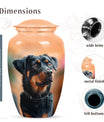 Rottweiler Keepsake Cremation Urn for Pet Ashes - Dog Memorial Urn