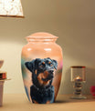 Rottweiler Keepsake Cremation Urn for Pet Ashes - Dog Memorial Urn