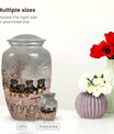 Four Rottweilers Dog Urn for Ashes – Pet Memorial Keepsake