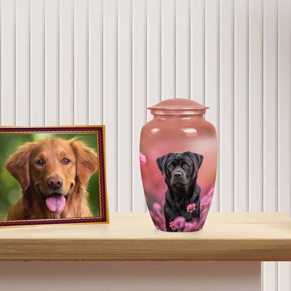 Black Personalized Dog Keepsake Urn for Pet Ashes - Yatskia