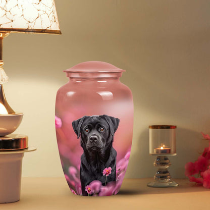 Black Personalized Dog Keepsake Urn for Pet Ashes - Yatskia