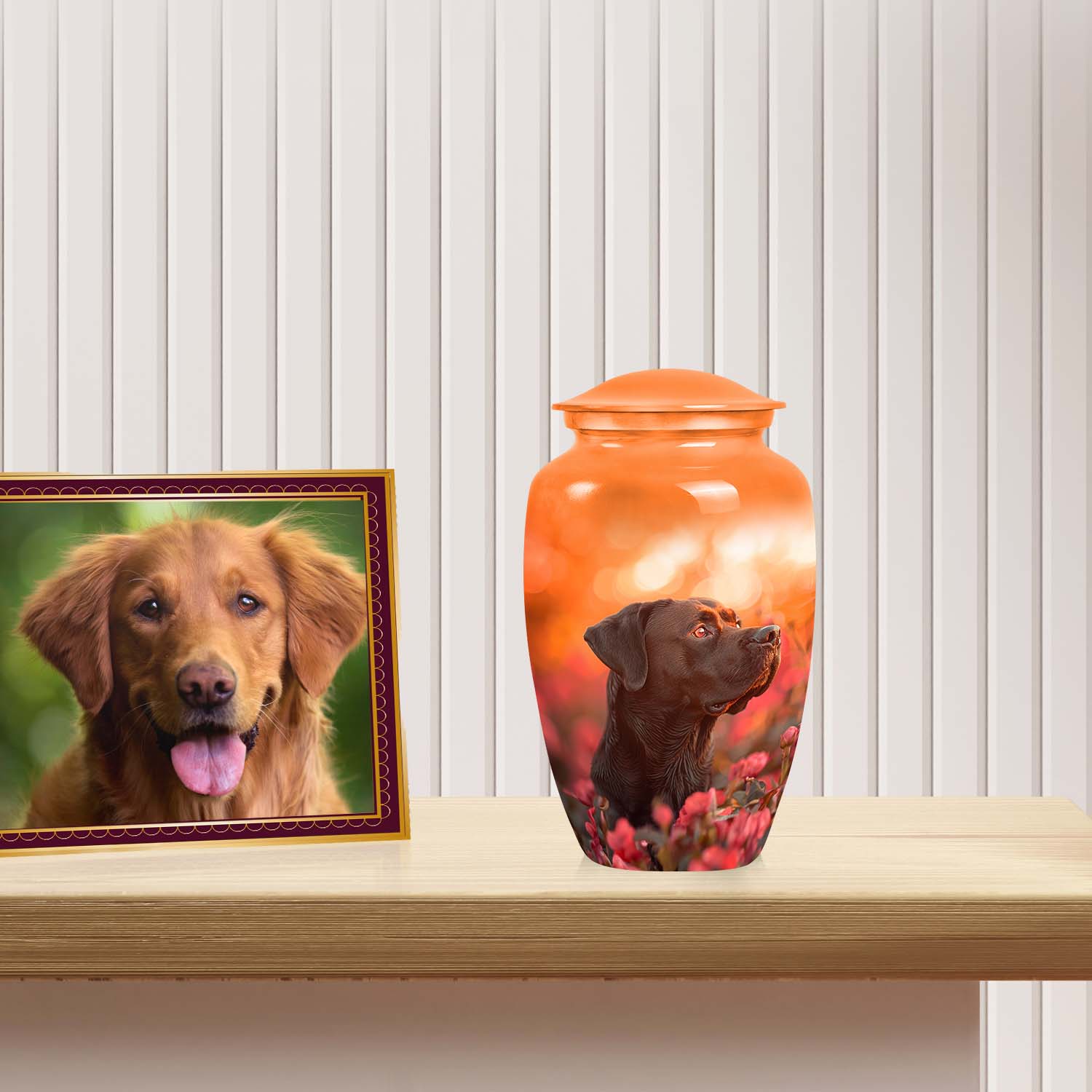 Labrador Personalized Urn for Pet Dog Ashes - Pet Cremation Urns for Dogs