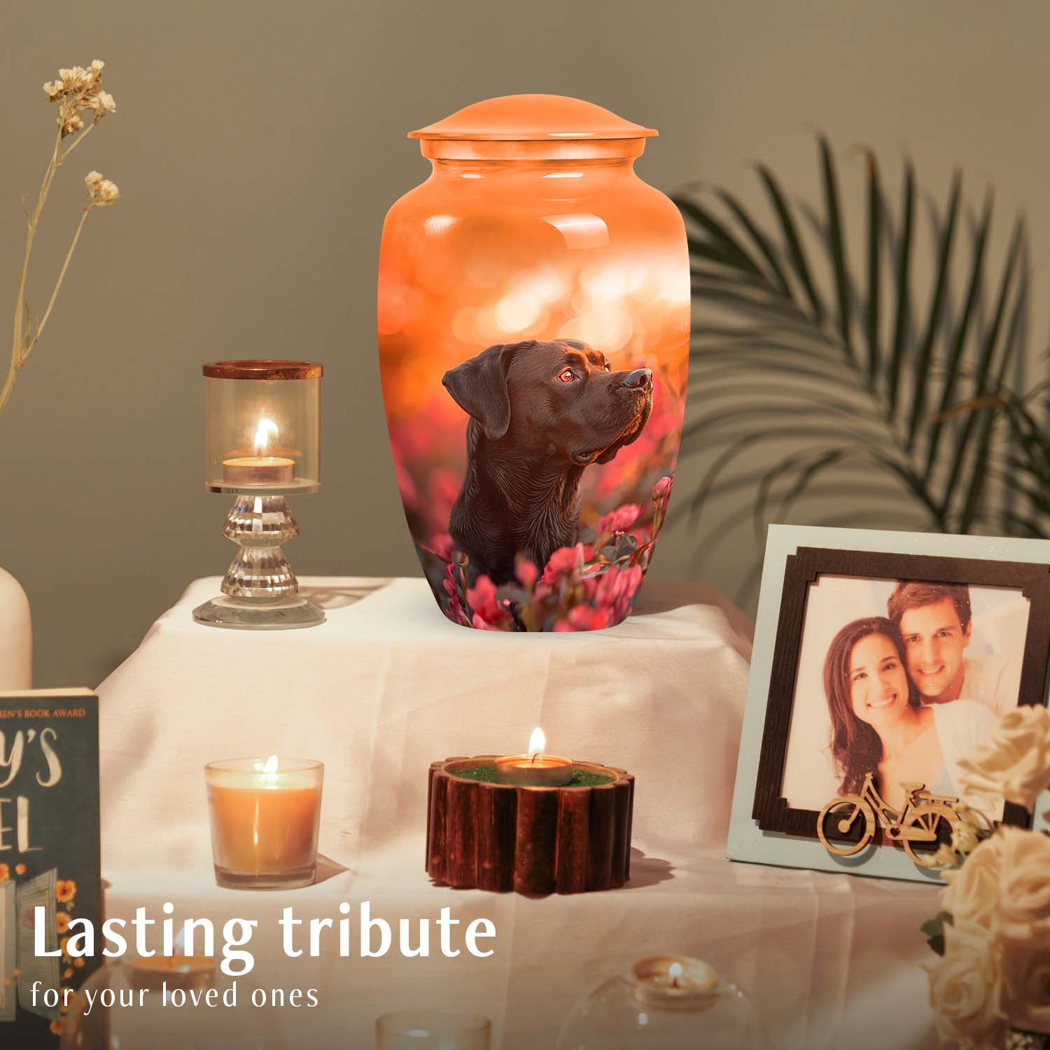 Labrador Personalized Urn for Pet Dog Ashes - Pet Cremation Urns for Dogs