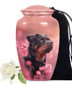Rottweiler Pet Mini Urn for Ashes | Custom Memorial Keepsake Urn
