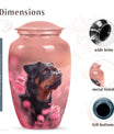 Rottweiler Pet Mini Urn for Ashes | Custom Memorial Keepsake Urn